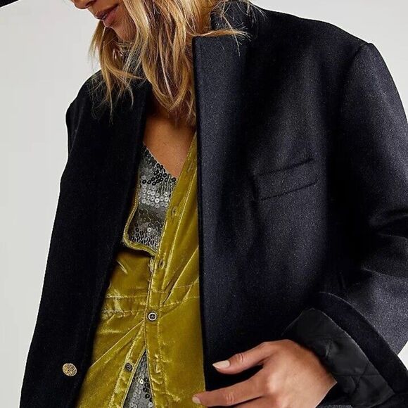 Denimist Deconstructed Blazer Navy Blue $525 - Picture 2 of 9